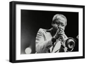 Joe Newman Playing His Trumpet, Beaulieu, Hampshire, July 1977-Denis Williams-Framed Photographic Print