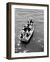 Joe Powers with Eight of His Ten Children Fishing in a Rowboat on Long Island Sound-Yale Joel-Framed Premium Photographic Print