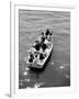 Joe Powers with Eight of His Ten Children Fishing in a Rowboat on Long Island Sound-Yale Joel-Framed Photographic Print