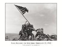 Iwo Jima Flag Raising-Joe Rosenthal-Framed Stretched Canvas