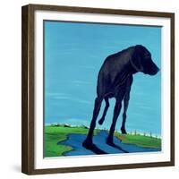 Joe's Black Dog (New View), 2000-Marjorie Weiss-Framed Giclee Print