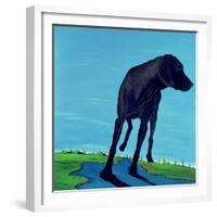 Joe's Black Dog (New View), 2000-Marjorie Weiss-Framed Giclee Print