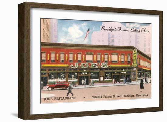 Joe's Restaurant, Brooklyn, New York City-null-Framed Art Print