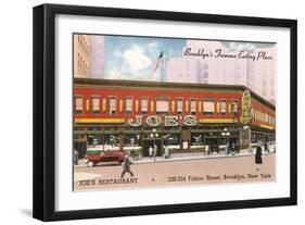 Joe's Restaurant, Brooklyn, New York City-null-Framed Art Print