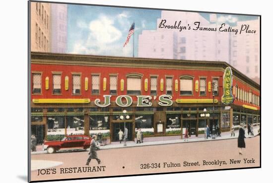 Joe's Restaurant, Brooklyn, New York City-null-Mounted Art Print