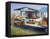 Joe's Vegetable Stand-Kevin Dodds-Framed Stretched Canvas