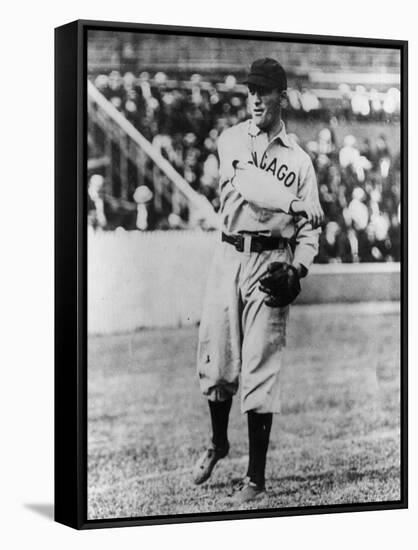 Joe Tinker, Chicago Cubs, Baseball Photo - Chicago, IL-Lantern Press-Framed Stretched Canvas