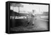 Joe Woods Boston Red Soxs Baseball Fielding Photograph - Boston, MA-Lantern Press-Framed Stretched Canvas