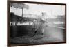 Joe Woods Boston Red Soxs Baseball Fielding Photograph - Boston, MA-Lantern Press-Framed Art Print