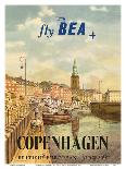 Copenhagen, Denmark - British European Airways (BEA)-Jörgen Brendekild-Framed Art Print