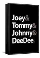 Joey Tommy Johnny and DeeDee Music Poster-null-Framed Stretched Canvas