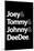 Joey Tommy Johnny and DeeDee Music Poster-null-Mounted Poster