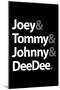 Joey Tommy Johnny and DeeDee Music Poster-null-Mounted Poster