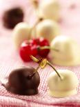 White and Dark Chocolate Cherries-Joff Lee-Photographic Print