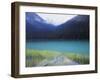 Joffre Lakes Provincial Park, Lower Joffre Lake Color by Glacial Silt-Christopher Talbot Frank-Framed Premium Photographic Print