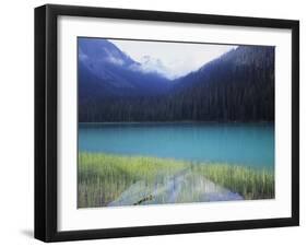 Joffre Lakes Provincial Park, Lower Joffre Lake Color by Glacial Silt-Christopher Talbot Frank-Framed Premium Photographic Print