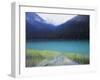 Joffre Lakes Provincial Park, Lower Joffre Lake Color by Glacial Silt-Christopher Talbot Frank-Framed Premium Photographic Print