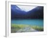 Joffre Lakes Provincial Park, Lower Joffre Lake Color by Glacial Silt-Christopher Talbot Frank-Framed Photographic Print