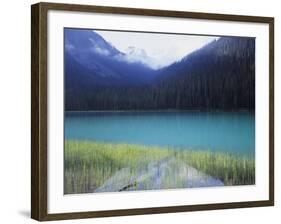 Joffre Lakes Provincial Park, Lower Joffre Lake Color by Glacial Silt-Christopher Talbot Frank-Framed Photographic Print