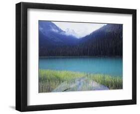 Joffre Lakes Provincial Park, Lower Joffre Lake Color by Glacial Silt-Christopher Talbot Frank-Framed Photographic Print