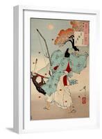 Joganden No Tsuki - Minamoto No Tsunemoto, One Hundred Aspects of the Moon-Yoshitoshi Tsukioka-Framed Giclee Print