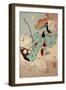 Joganden No Tsuki - Minamoto No Tsunemoto, One Hundred Aspects of the Moon-Yoshitoshi Tsukioka-Framed Premium Giclee Print