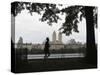 Jogger, Central Park, Manhattan, New York City, New York, USA-Amanda Hall-Stretched Canvas