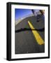 Jogger on Desert Road-Mitch Diamond-Framed Photographic Print