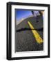 Jogger on Desert Road-Mitch Diamond-Framed Photographic Print