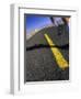 Jogger on Desert Road-Mitch Diamond-Framed Photographic Print