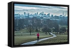 Jogger, Primrose Hill-Adam Butler-Framed Stretched Canvas