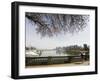 Jogger Running on the Waterfront in Coal Harbour, Vancouver, British Columbia, Canada-Christian Kober-Framed Photographic Print