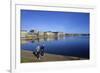 Joggers Along Sortedams So (Sortedams Lake), Copenhagen, Denmark, Scandinavia, Europe-Simon Montgomery-Framed Photographic Print