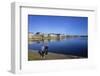 Joggers Along Sortedams So (Sortedams Lake), Copenhagen, Denmark, Scandinavia, Europe-Simon Montgomery-Framed Photographic Print