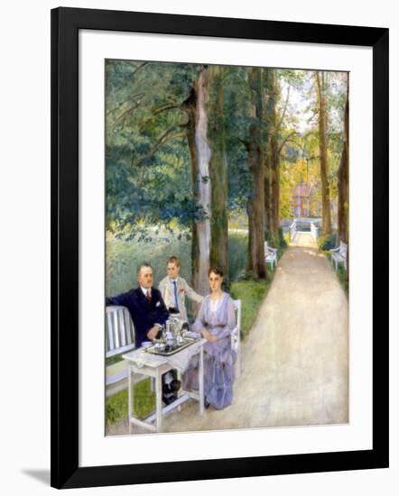 Joh Salve Kallevig, Gudrun Kallevig, Morten Kallevig, C1900-1928-Eilif Peterssen-Framed Giclee Print