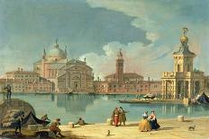 The Redentore, Venice-Johan Anton Richter-Framed Stretched Canvas