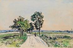 The Cote St. Andre to Grand Lemps Road, 1880-Johan-Barthold Jongkind-Giclee Print