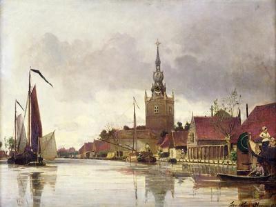 View of Overschie Near Rotterdam, 1856