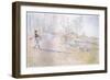 Johan Carried the Oats in a Big Open Bag Fastened by Straps-Carl Larsson-Framed Giclee Print