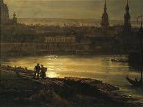 Night in Dresden-Johan Dahl-Stretched Canvas