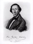 Portrait of Hans Christian Andersen-Johan Frederick Moller-Laminated Giclee Print