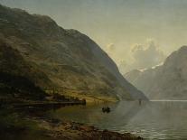 Man in Fjord landscape, 1848-Johan Fredrik Eckersberg-Giclee Print