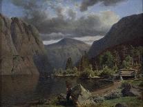 Man in Fjord landscape, 1848-Johan Fredrik Eckersberg-Framed Giclee Print