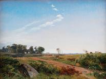 A Danish Coast. View from Kitnæs by the Roskilde Fjord, 1843-Johan Thomas Lundbye-Laminated Giclee Print