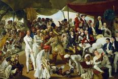 Colonel Mordaunt Watching a Cock Fight at Lucknow, India, 1790-Johan Zoffany-Giclee Print