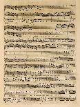 Frontispiece of Handwritten Music Score of Semiramis Recognized-Johann Adolf Hasse-Giclee Print