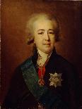 Portrait of Grand Duke Alexander Pavlovich (Alexander) as Child-Johann-Baptist Lampi the Younger-Framed Stretched Canvas