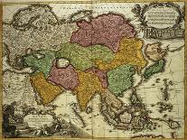 Map and Prospect of London, C.1710-Johann Baptista Homann-Framed Giclee Print