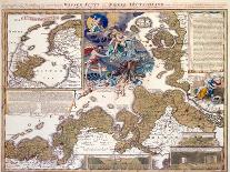 Map of Ireland, Provinces of Ulster, Munster, Connaught and Leinster, by Johann B. Homann, c.1730-Johann Baptista Homann-Framed Giclee Print