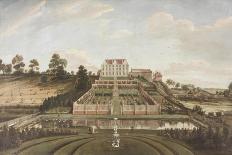 Dutch Mansion with Garden, 1730-Johann Baptiste Bouttats-Giclee Print